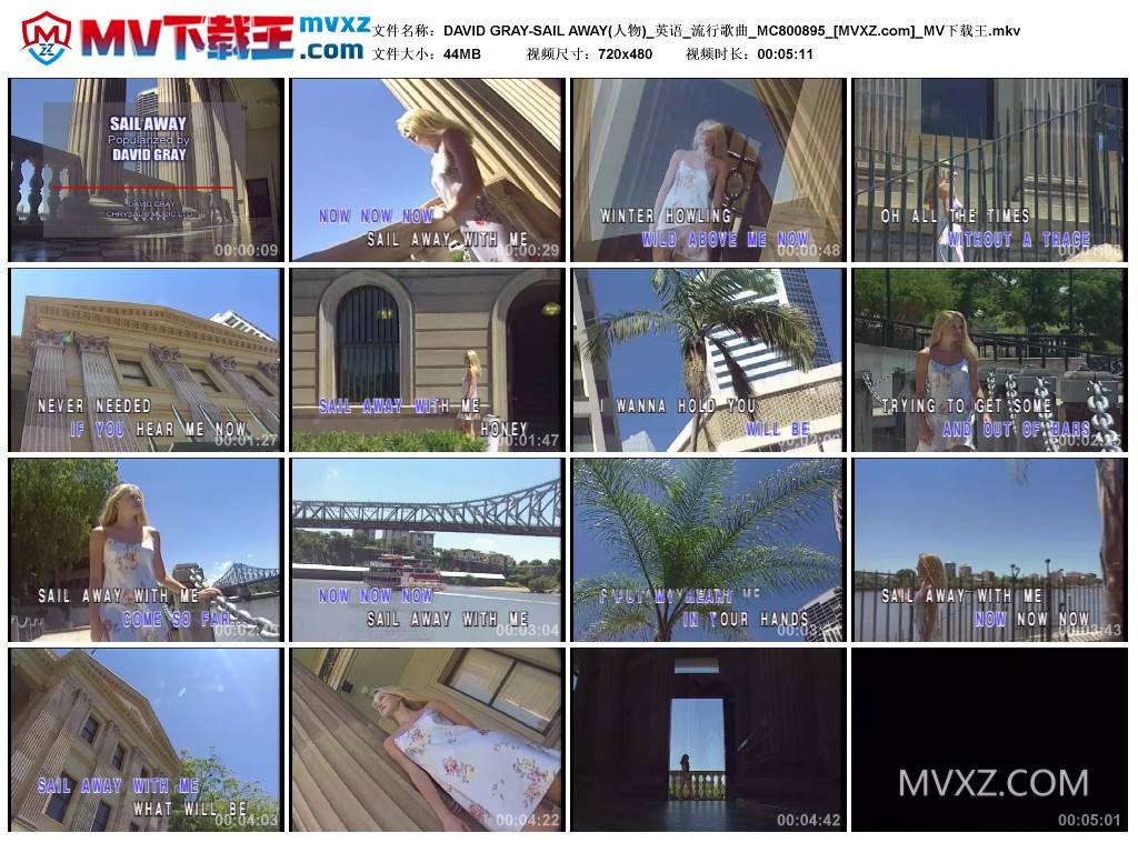 DAVID GRAY-SAIL AWAY(人物)_英语_流行歌曲_MC800895